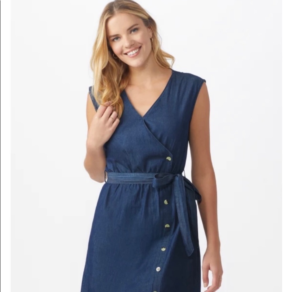NWT Denim sleeveless dress